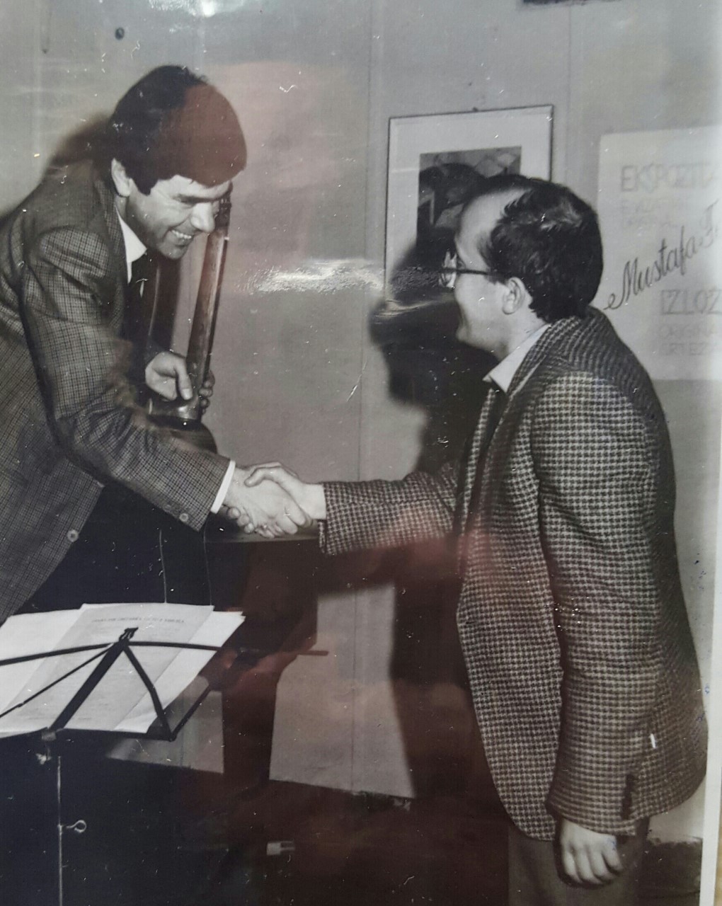 Rudi with Ehat Musa, 1983